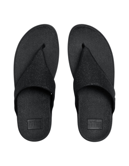 LULU SHIMMERGLITZ TOE-POST SANDALS