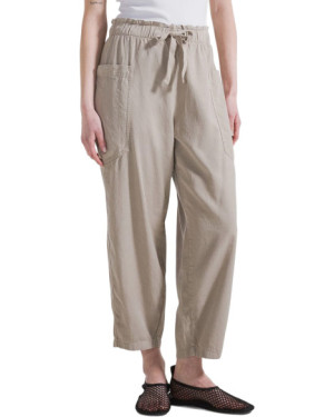 LYOCELL TWILL BALLOON PANTS