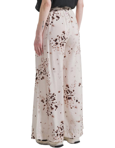 ALLOVER CRINKLED VISCOSE WIDE PANTS