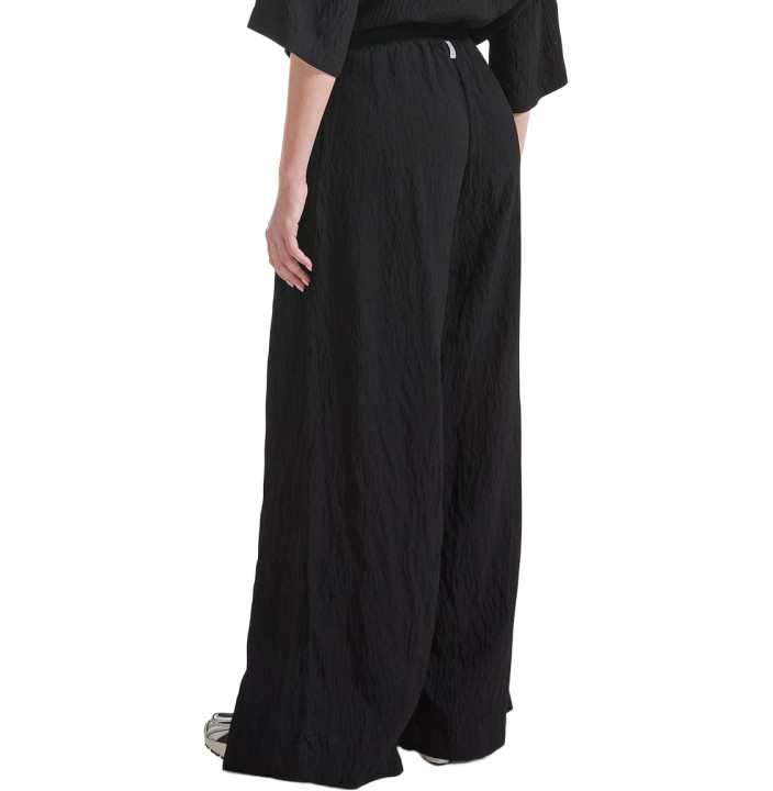 CRINKLED VISCOSE WIDE-PANTS